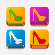 square button shoe N5
