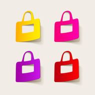 realistic design element bag N21