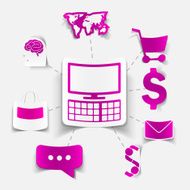 concept for online shopping computer N2