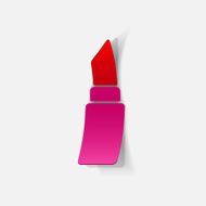 Realistic paper sticker lipstick N9