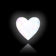 Crystal Heart Black