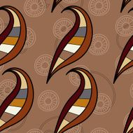 Seamless texture with curled elements