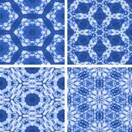 set of abstrack blue cloud and snow seamless colorful background N13