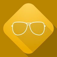 Icon of Sunglasses with a long shadow N2