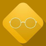 Icon of Sunglasses with a long shadow N4