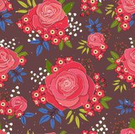 Seamless Floral Pattern N763
