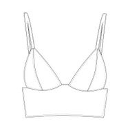 Fashionable crop top bustier