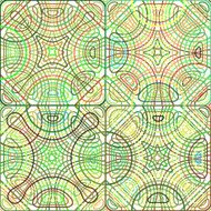 Seamless cross pattern in various color For banknote money design N127