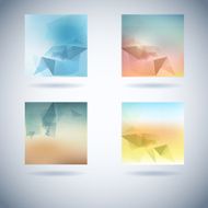 Abstract Blurry Hipster Background With triangles N16