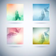 Abstract Blurry Hipster Background With triangles N17