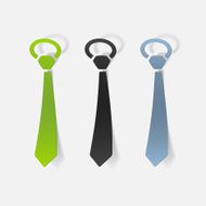 realistic design element tie N24