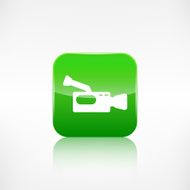 Video camera icon Media symbol App botton N2