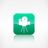 Video camera icon Media symbol App botton N3