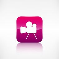 Video camera icon Media symbol App botton N4