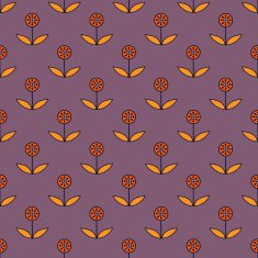 Seamless pattern with small decorative flowers N2