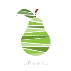 Vector of fruit pear icon