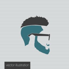 icons hairstyles beard and mustache N3