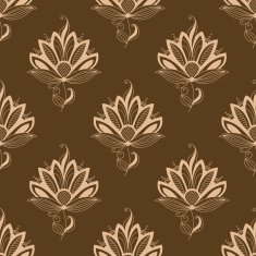Floral motif repeat seamless pattern