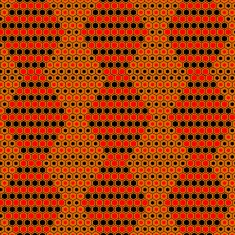 abstract red with black hexagon pattern background N2