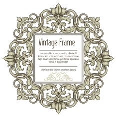 Vector vintage border frame N13