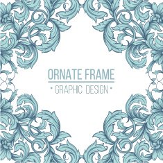 Vector vintage border frame N14