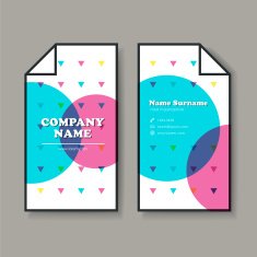 Vector business card design template N5