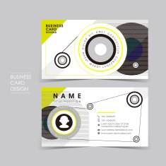 vector business card set with design sense