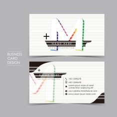 professional vector business card set N5