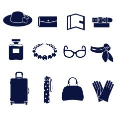 Different types of women's accessories