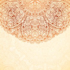Ornate vintage background in mehndi style N10