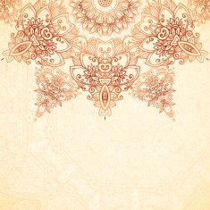 Ornate vintage background in mehndi style N11