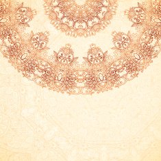 Ornate vintage background in mehndi style N12