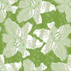 Abstract floral seamless background with white lilies