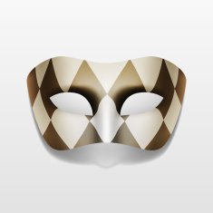 Vector Carnival Masquerade Party Mask Isolated on White N3