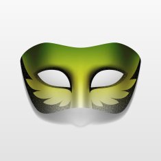 Vector Carnival Masquerade Party Mask Isolated on White N7