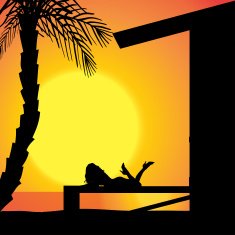 Vector silhouette girls N9