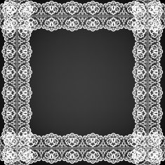 card with lace ribbon N7