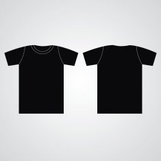 T-shirt template Front and back N4