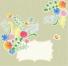 floral frame N58