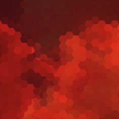 abstract red hexagon pattern background