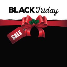 Black Friday sale marketing layout green red