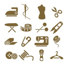 Sewing icon set N4