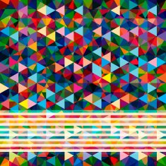 Multicolor abstract bright background with triangles N2