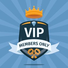 VIP Club members only vector background