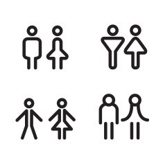 toilet icon great for any use Vector illustration symbol N2