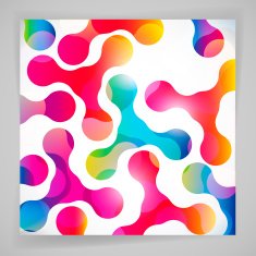 Abstract background with colorful triangle element