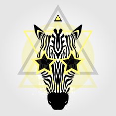 Zebra head Tribal pattern N5