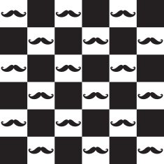 Mustache seamless pattern N9