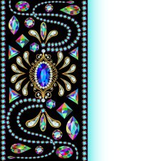 background of jewelry and precious stones with space for text