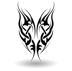 Hand Drawn Tribal Tattoo N20